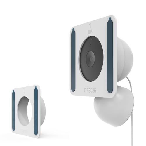 TIUIHU Silikon-Schutzhülle für Google Nest Cam Indoor (kabelgebunden), 2. Generation (Weiß, 1 x Packung) von TIUIHU
