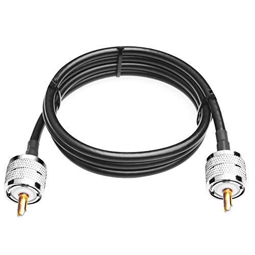 RG58 Kabel CB Radio Kabel PL259 Jumper 3.3FT(1M) Low Loss UHF PL259 Stecker auf Stecker Radio Kabel Koaxial PL259 KoaxStecker für CB Antennenkabel Radio WiFi Verlängerung für VHF HF HF 50 Ohm RG58 von TJMD