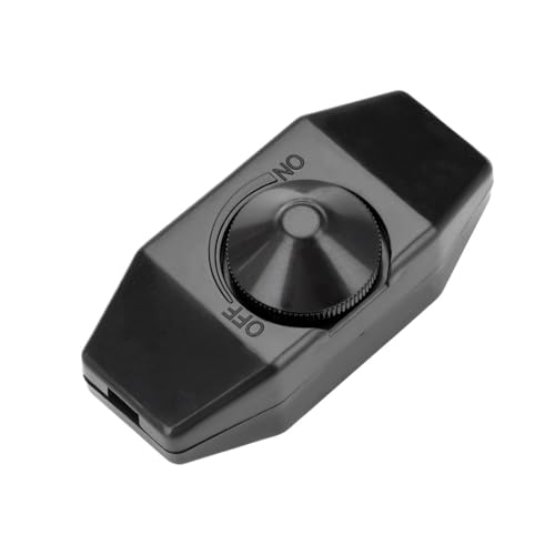 220V Schreibtischlampen-Dimmer, steckbar, Schreibtischlampen-Dimmer, Geräteschalter, steuerbar, Aus-Dimmer, Einstellschalter, Beleuchtung(Black,300W) von TJXADNEV