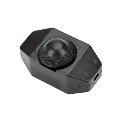 220V Schreibtischlampen-Dimmer, steckbar, Schreibtischlampen-Dimmer, Geräteschalter, steuerbar, Aus-Dimmer, Einstellschalter, Beleuchtung(Black,60W) von TJXADNEV