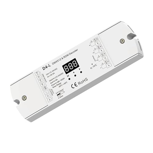 4/5 Kanal DMX512 CV Decoder 12V 24V DC 4CH 5CH RDM DMX Signal Controller(D4-L Only) von TJXADNEV