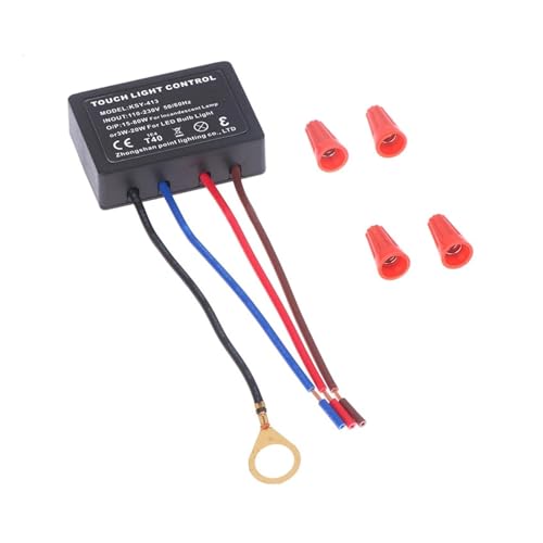 AC110-230V Touch-Lichtschalter Tischlampe Dimmer Steuermodul Sensor Touch-Schalter kompatibel mit Glühlampen-LED-Wandlampe AC110-230V Touch-Lichtschalter Tischlampe Dimmer Steuermodul Sensor Touch-Schalter kompatibel mit Glühlampen-LED-Wandlampe von TJXADNEV