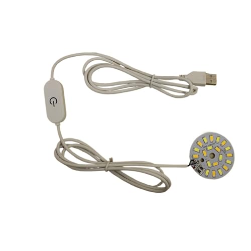 DC 5V 12V LED-Licht-Online-Touch-Schalter-Dimmer-Controller mit 2 Meter Kabel + zweifarbigem Lichtpanel.(Touch switch-10W) von TJXADNEV