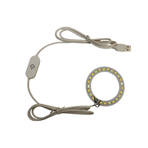 DC 5V 12V LED-Licht-Online-Touch-Schalter-Dimmer-Controller mit 2 Meter Kabel + zweifarbigem Lichtpanel.(Touch switch-12W) von TJXADNEV