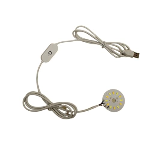 DC 5V 12V LED-Licht-Online-Touch-Schalter-Dimmer-Controller mit 2 Meter Kabel + zweifarbigem Lichtpanel.(Touch switch-6W) von TJXADNEV