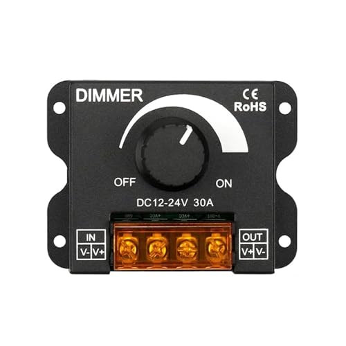 DC12V-24V LED-Schalter 30A 360W Spannungsregler einstellbarer Controller for Streifenlicht-Monochrom-Lichtdimmer DC12V-24V LED-Schalter 30A 360W Spannungsregler einstellbarer Controller for Streifenlicht-Monochrom-Lichtdimmer von TJXADNEV