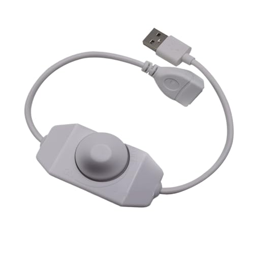 DC5V U PWM-Knopf-Dimmerschalter, schwarzer LED-Dimmer-Controller, geeignet for 2835 5050 5630 einzelnes LED-Streifen-LED-Licht(White) von TJXADNEV