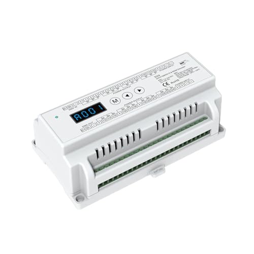 DMX-Decoder, Digital-Decoder und Controller, CV-Display/DIN-Schiene/Mehrfachdimmung(D24) von TJXADNEV