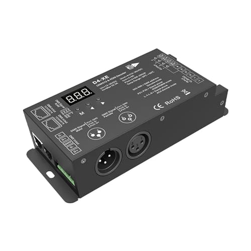 DMX-Decoder, Digital-Decoder und Controller, CV-Display/DIN-Schiene/Mehrfachdimmung(D4-XE) von TJXADNEV