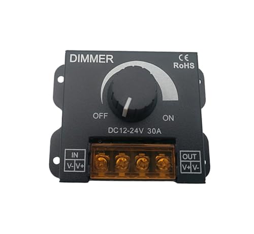 LED-Dimm-Controller DC 12 V-24 V, LED-Dimmschalter, PWM, digitales stufenloses Dimmen, Lichtleiste, einfarbiges Licht LED-Dimm-Controller DC 12 V-24 V, LED-Dimmschalter, PWM, digitales stufenloses Dimmen, Lichtleiste, einfarbiges Licht von TJXADNEV
