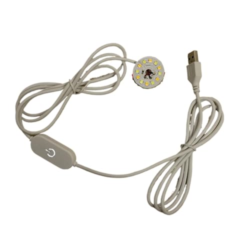 LED-Licht-Online-Touch-Schalter-Dimmer-Controller mit 2-Meter-Draht DC 5V 12V zweifarbiger Controller + zweifarbiges Lichtpanel.(Touch Switch-3W) von TJXADNEV