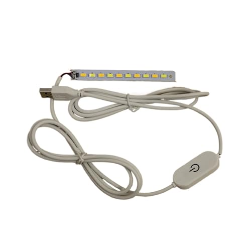 LED-Licht-Online-Touch-Schalter-Dimmer-Controller mit 2-Meter-Draht DC 5V 12V zweifarbiger Controller + zweifarbiges Lichtpanel.(Touch Switch-5W) von TJXADNEV