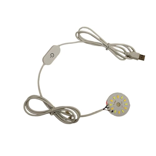 LED-Licht-Online-Touch-Schalter-Dimmer-Controller mit 2-Meter-Draht DC 5V 12V zweifarbiger Controller + zweifarbiges Lichtpanel.(Touch Switch-6W) von TJXADNEV
