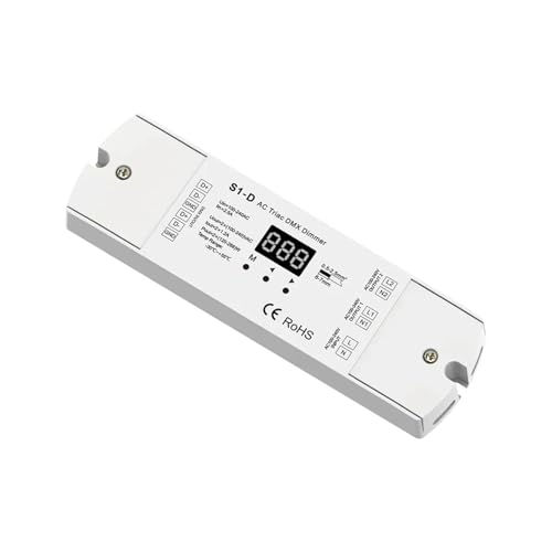 S1-D 2-Kanal-Triac-DMX-LED-Dimmer AC100 V – 240 V, 288 W, Zweikanal-Ausgang, Silizium-DMX512-LED-Controller, digitale Anzeige S1-D 2-Kanal-Triac-DMX-LED-Dimmer AC100 V – 240 V, 288 W, Zweikanal-Ausgang, Silizium-DMX512-LED-Controller, digitale Anzeige von TJXADNEV