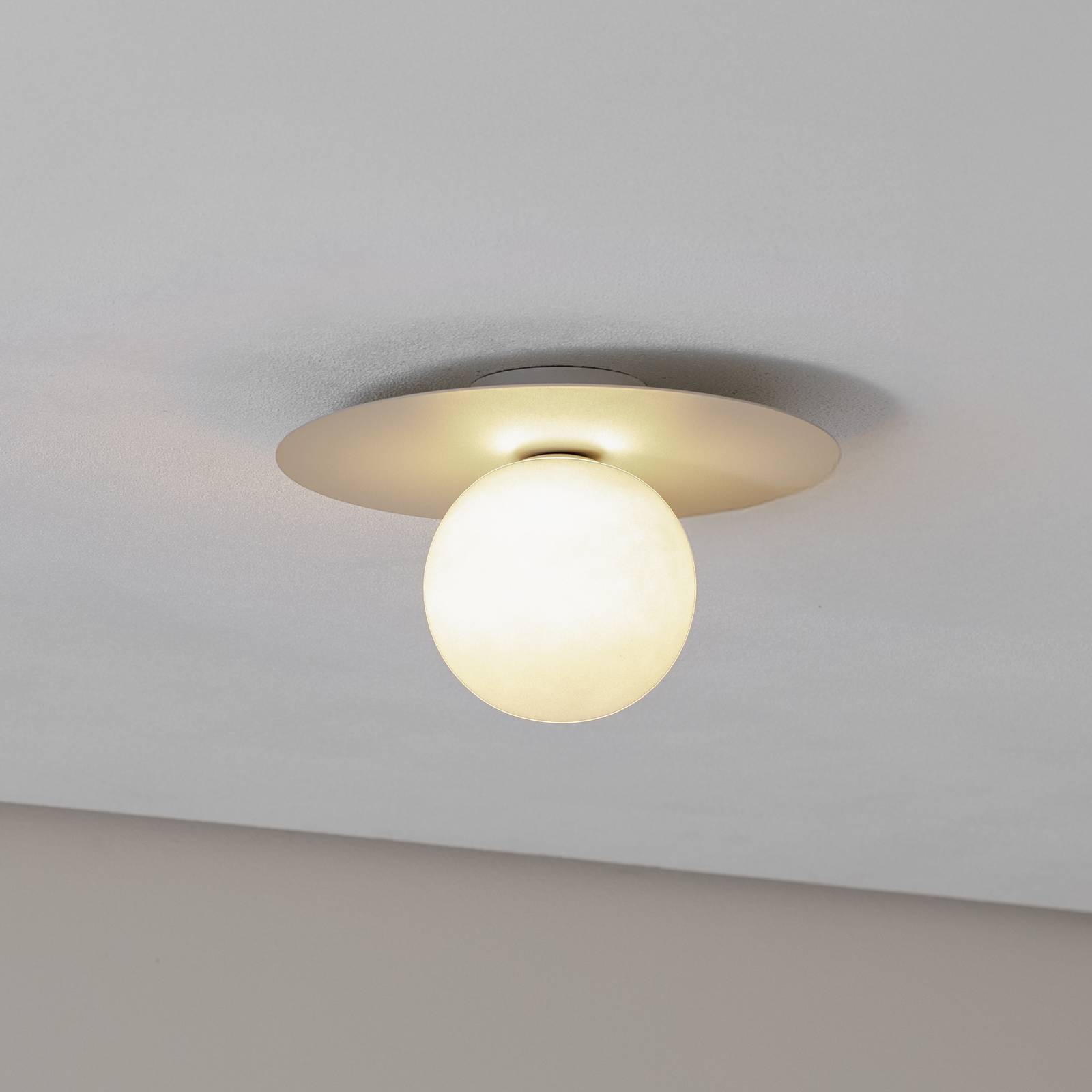 Deckenlampe Pixie, beige, Glas, Ø 25 cm, Kugel, G9 Deckenlampe Pixie, beige, Glas, Ø 25 cm, Kugel, G9 von TK Lighting