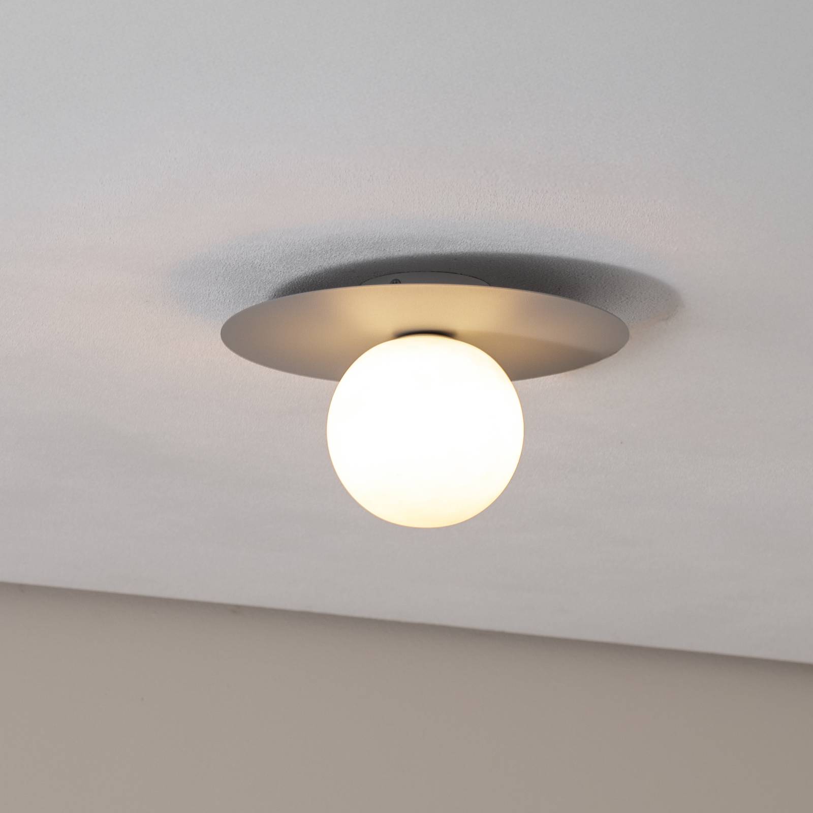 Deckenlampe Pixie, grau, Glas, Ø 25 cm, Kugel, G9 Deckenlampe Pixie, grau, Glas, Ø 25 cm, Kugel, G9 von TK Lighting
