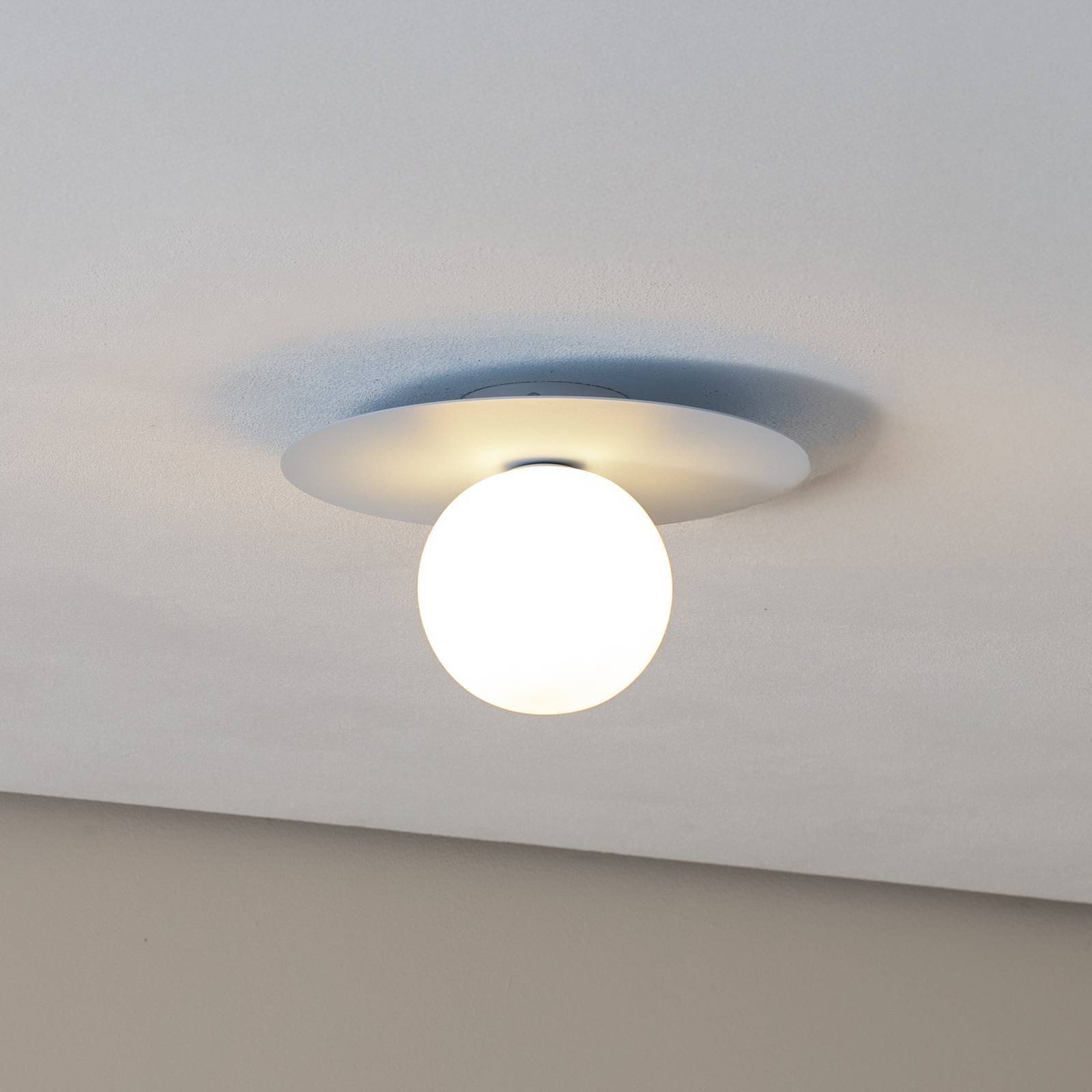 Deckenlampe Pixie, hellblau, Glas, Ø 25 cm, Kugel, G9 Deckenlampe Pixie, hellblau, Glas, Ø 25 cm, Kugel, G9 von TK Lighting