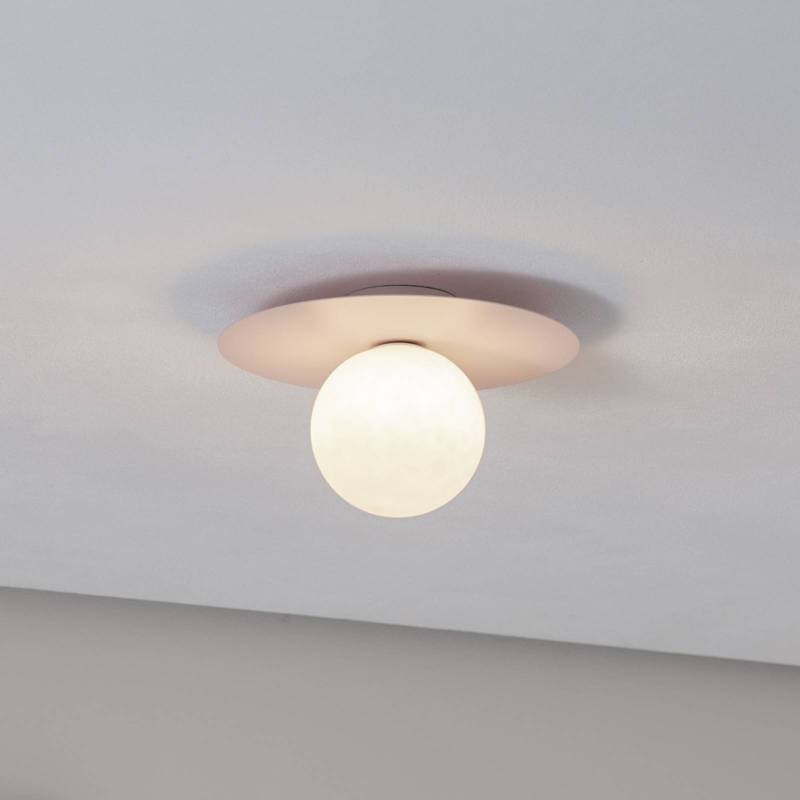Deckenlampe Pixie, rosa, Glas, Ø 25 cm, Kugel, G9 von TK Lighting