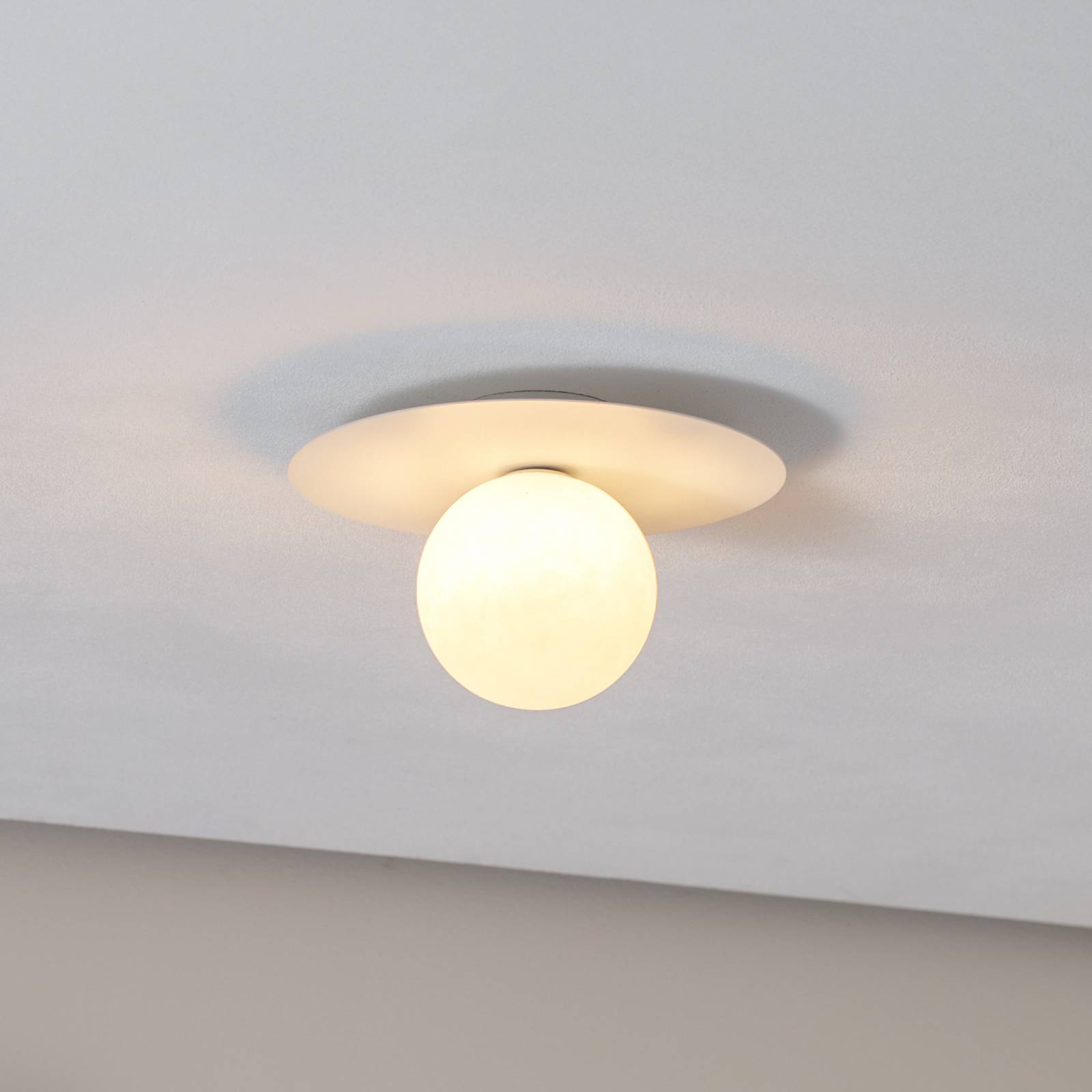 Deckenlampe Pixie, weiß, Glas, Ø 25 cm, Kugel, G9 Deckenlampe Pixie, weiß, Glas, Ø 25 cm, Kugel, G9 von TK Lighting