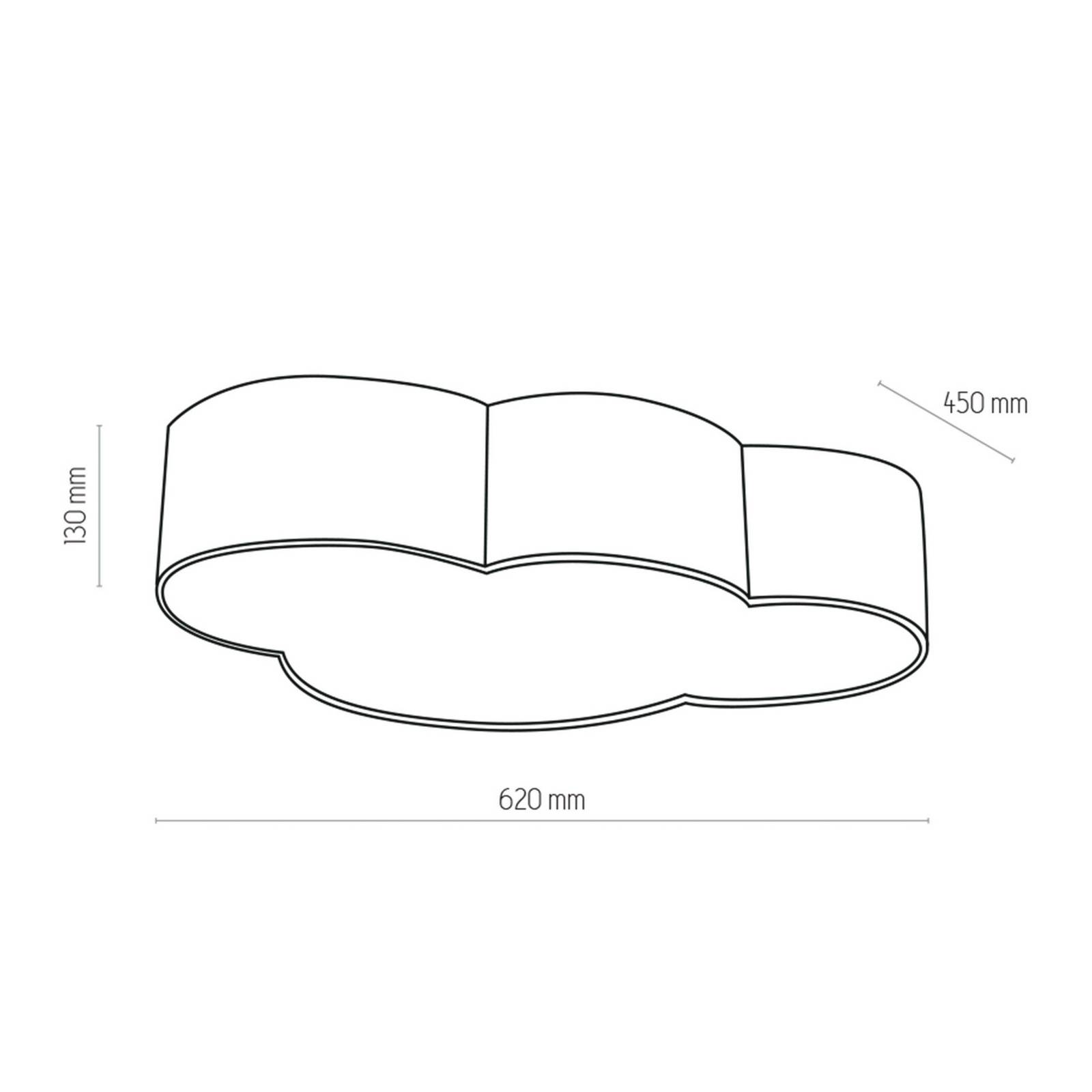 Deckenleuchte Cloud, rosa, 63 cm lang, Textil, Wolke, E27 Deckenleuchte Cloud, rosa, 63 cm lang, Textil, Wolke, E27 von TK Lighting