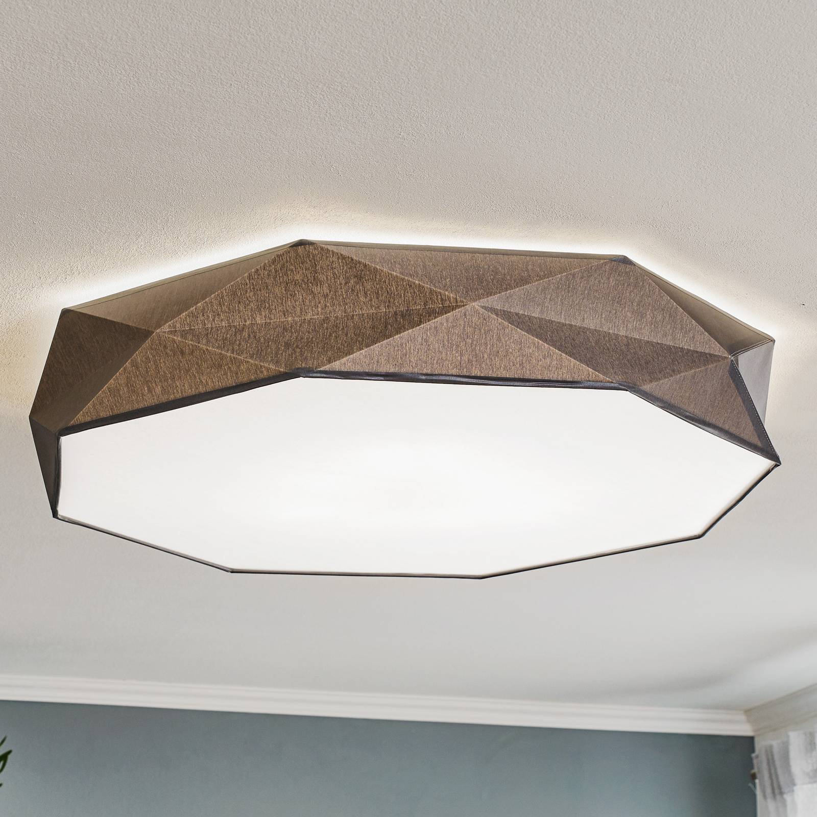 Deckenleuchte Kantoor New, Ø 88 cm, grau Deckenleuchte Kantoor New, Ø 88 cm, grau von TK Lighting
