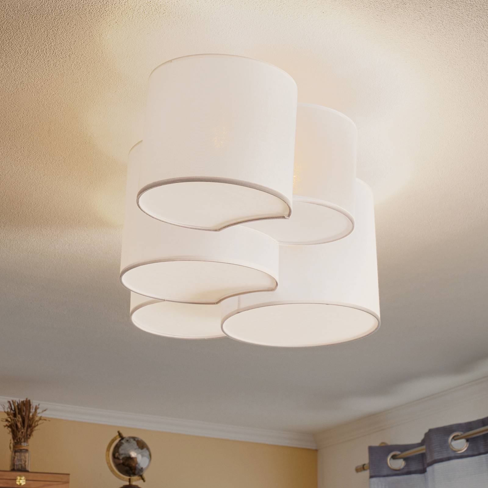 Deckenleuchte Mona fünfflammig, weiß Deckenleuchte Mona fünfflammig, weiß von TK Lighting