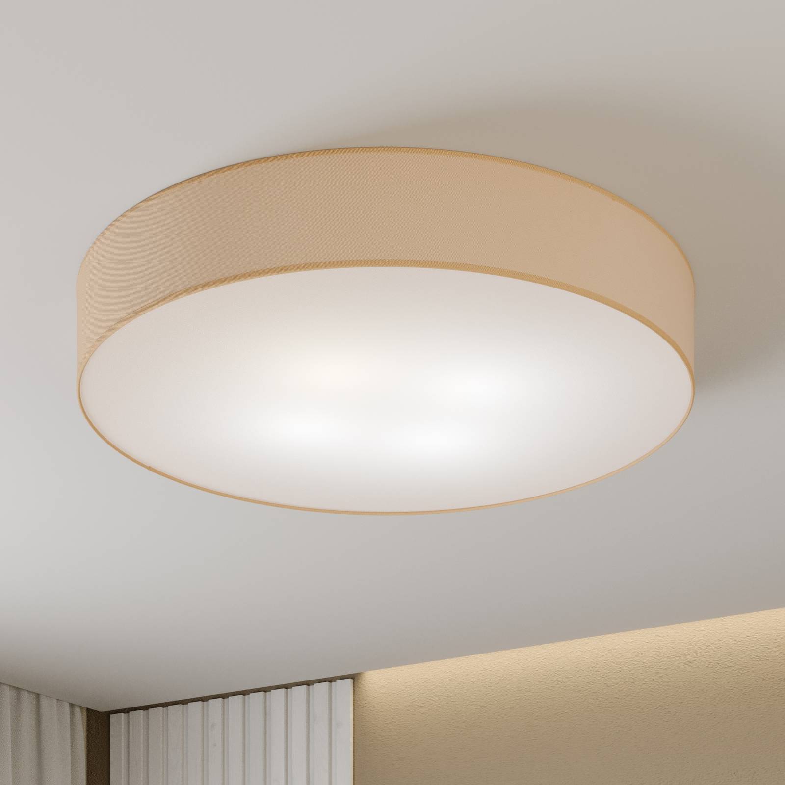 Deckenleuchte Rondo, beige Ø 80 cm Deckenleuchte Rondo, beige Ø 80 cm von TK Lighting