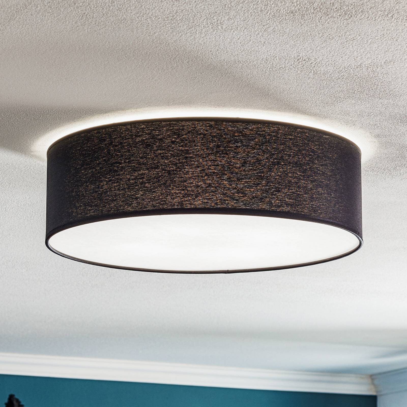Deckenleuchte Rondo, dunkelgrau Ø 45cm Deckenleuchte Rondo, dunkelgrau Ø 45cm von TK Lighting