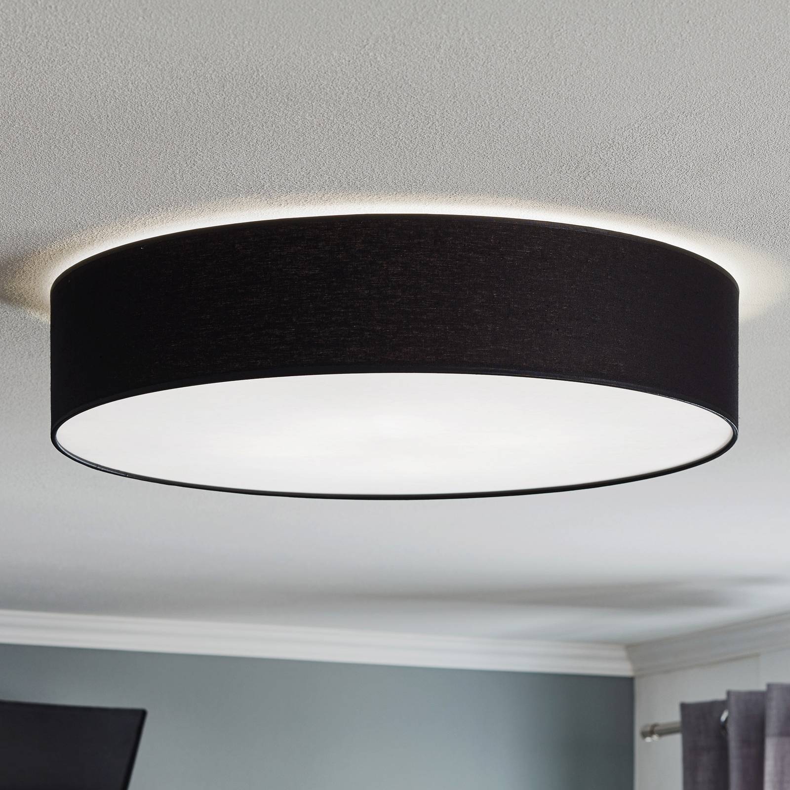 Deckenleuchte Rondo, dunkelgrau Ø 60cm Deckenleuchte Rondo, dunkelgrau Ø 60cm von TK Lighting