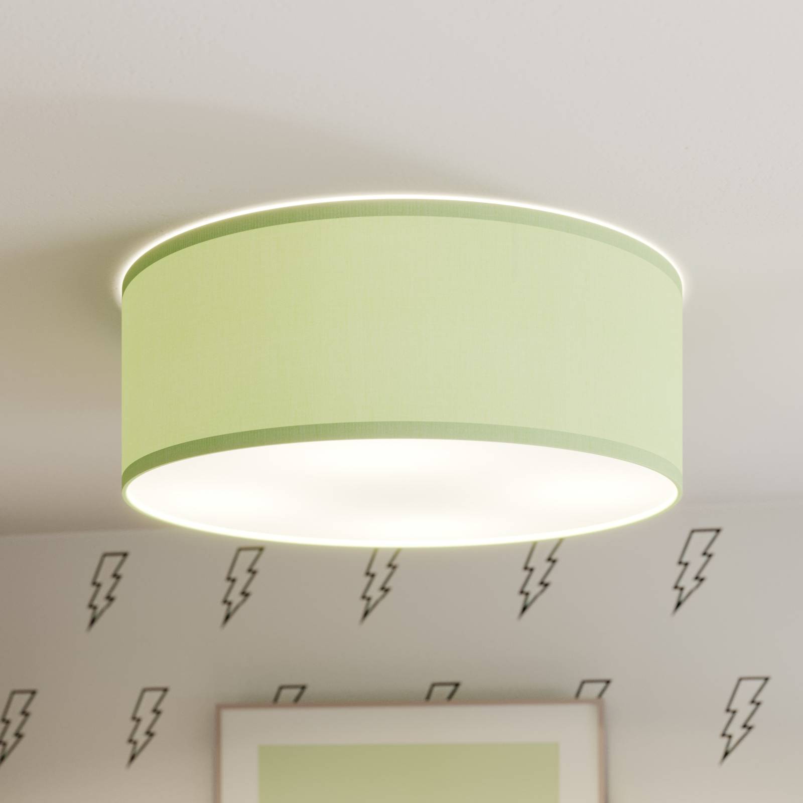 Deckenleuchte Rondo Kids, Ø 38 cm, grün Deckenleuchte Rondo Kids, Ø 38 cm, grün von TK Lighting