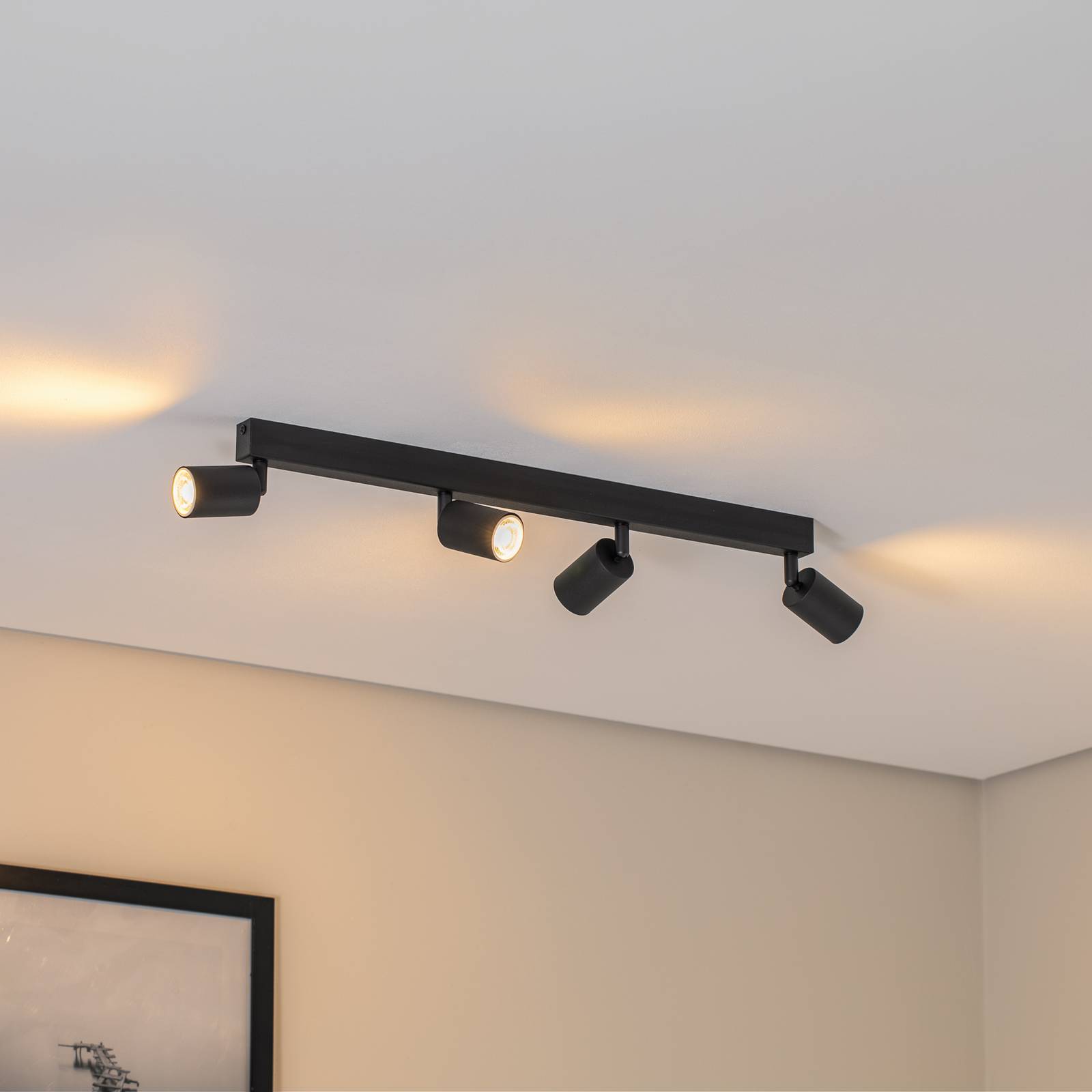 Deckenstrahler Top, schwarz, 83 cm, 6-flg., Metall, GU10 Deckenstrahler Top, schwarz, 83 cm, 6-flg., Metall, GU10 von TK Lighting
