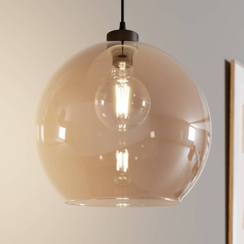 Hängeleuchte Cubus, bernstein, Glas, Ø 30 cm, E27 von TK Lighting