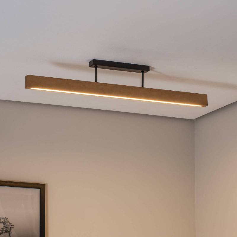 LED-Holzdeckenleuchte Teo, kiefer, 96 cm, 3000 K von TK Lighting