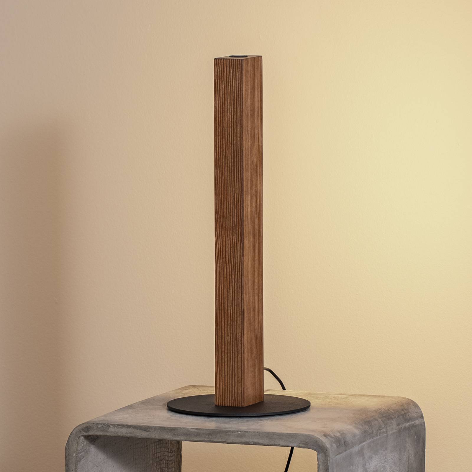 LED-Holztischleuchte Teo, kiefer, 42 cm, Touchdimmer LED-Holztischleuchte Teo, kiefer, 42 cm, Touchdimmer von TK Lighting