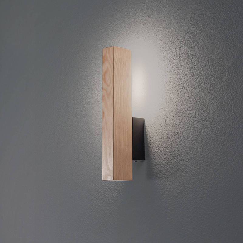 LED-Holzwandleuchte Teo, kiefer, 31 cm, 3000 K von TK Lighting