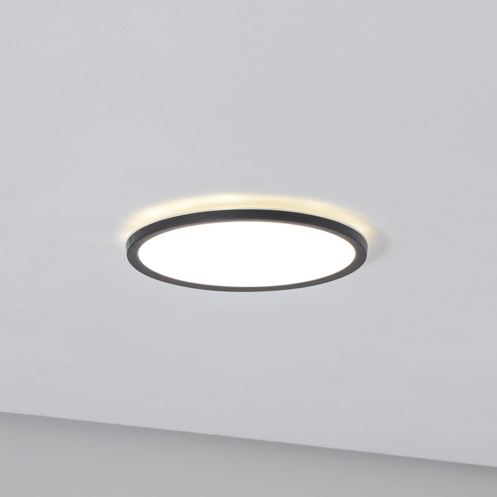 LED-Panel Aqua, Ø 30 cm, schwarz, Metall/Kunststoff, CCT dim LED-Panel Aqua, Ø 30 cm, schwarz, Metall/Kunststoff, CCT dim von TK Lighting
