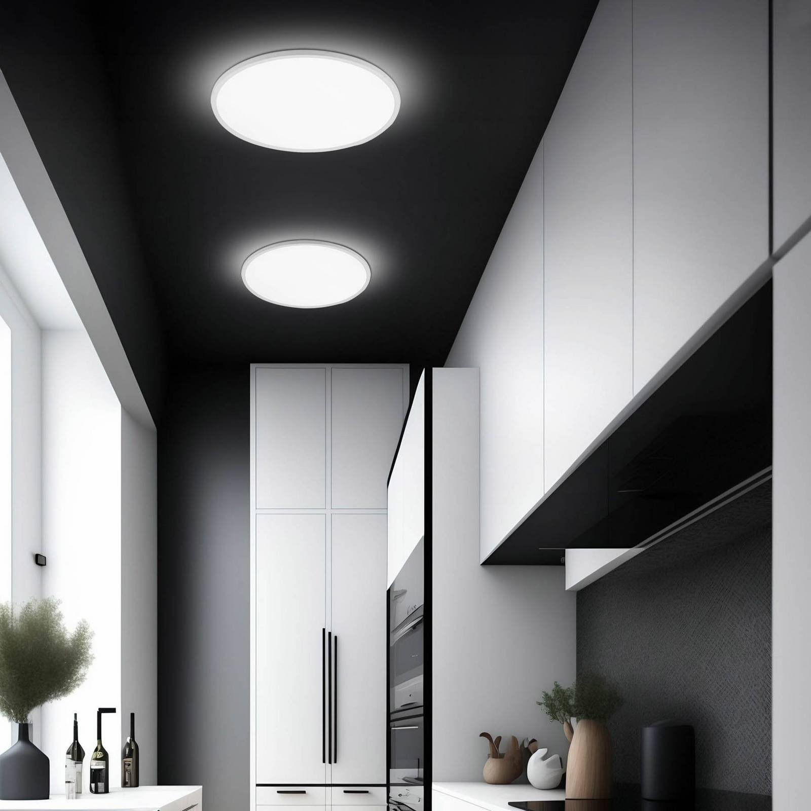 LED-Panel Aqua, Ø 30 cm, weiß, Metall/Kunststoff CCT dimmbar LED-Panel Aqua, Ø 30 cm, weiß, Metall/Kunststoff CCT dimmbar von TK Lighting