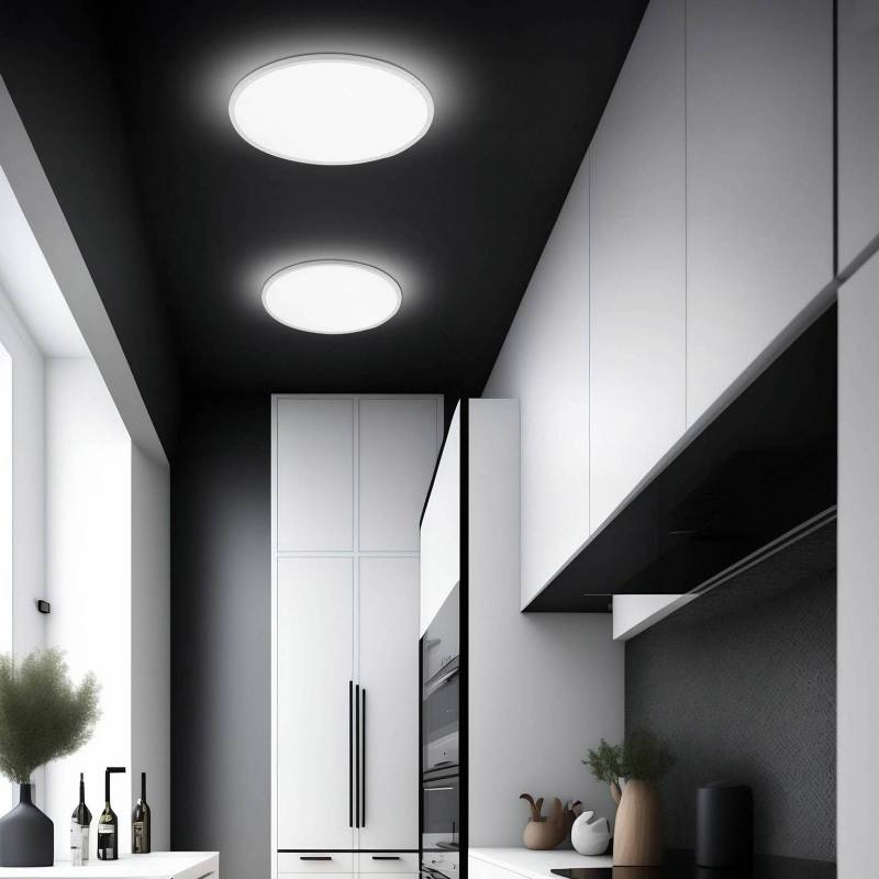 LED-Panel Aqua, Ø 30 cm, weiß, Metall/Kunststoff CCT dimmbar von TK Lighting