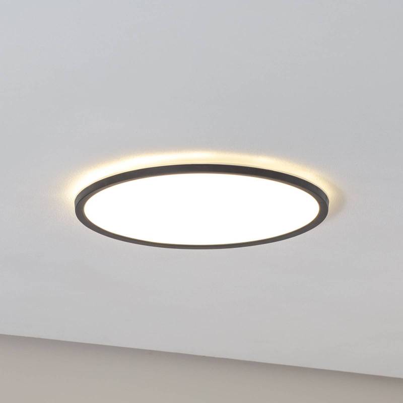 LED-Panel Aqua, Ø 40 cm, schwarz, Metall/Kunststoff, CCT dim von TK Lighting