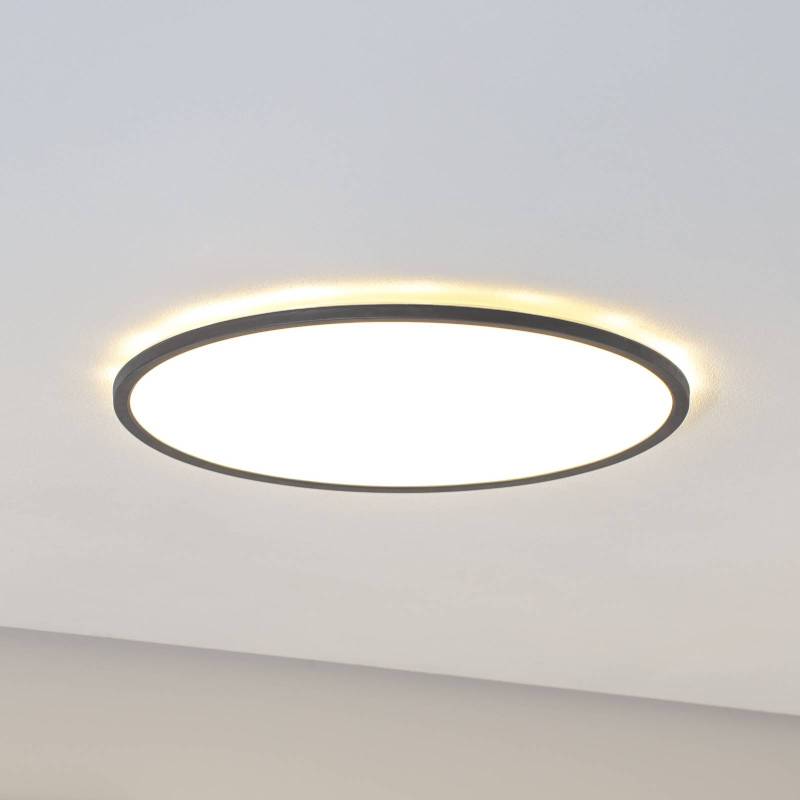 LED-Panel Aqua, Ø 50 cm, schwarz, Metall/Kunststoff, CCT dim von TK Lighting