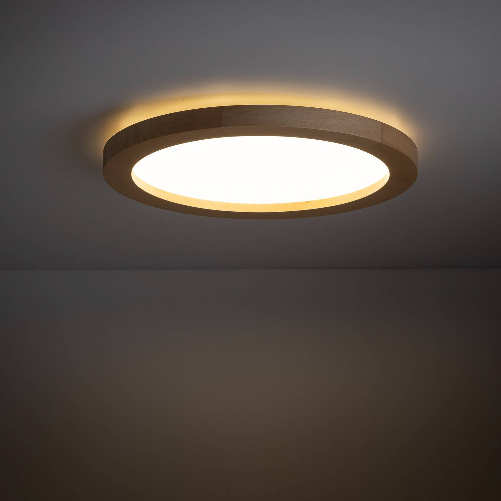 LED-Deckenleuchte Aqua, buche, Ø 32,5 cm, 24 W LED-Deckenleuchte Aqua, buche, Ø 32,5 cm, 24 W von TK Lighting