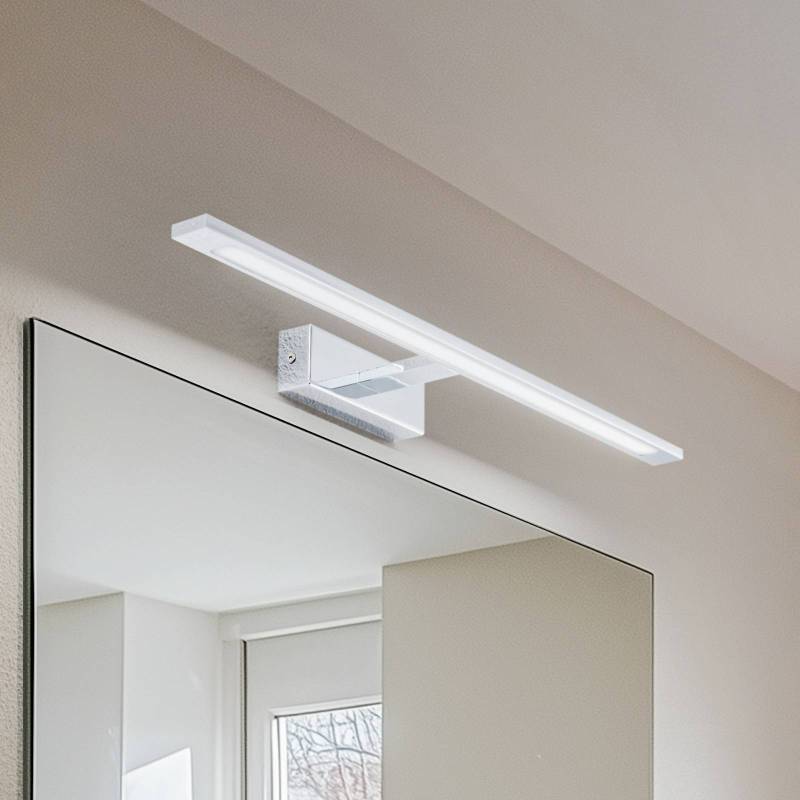 LED-Wandlampe Gallery, chromfarben, Metall Breite 62 cm IP44 von TK Lighting