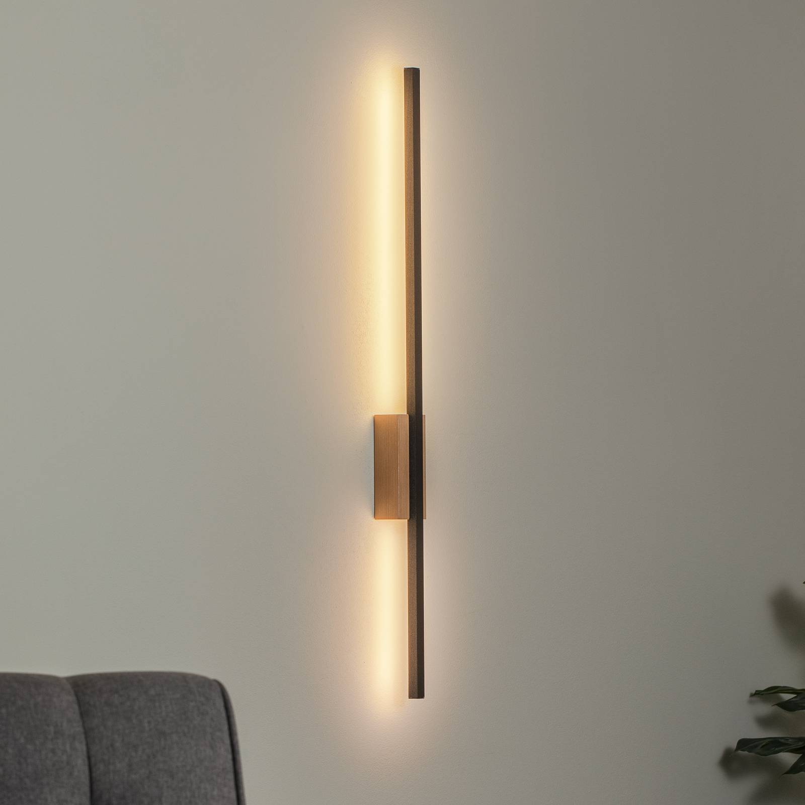 LED-Wandleuchte Flash, schwarz/kiefer, Höhe 79 cm, 1-flammig LED-Wandleuchte Flash, schwarz/kiefer, Höhe 79 cm, 1-flammig von TK Lighting
