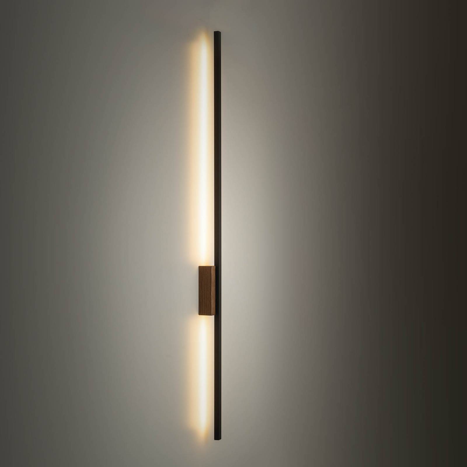 LED-Wandleuchte Flash schwarz/nussbaum Höhe 108 cm 1-flammig LED-Wandleuchte Flash schwarz/nussbaum Höhe 108 cm 1-flammig von TK Lighting