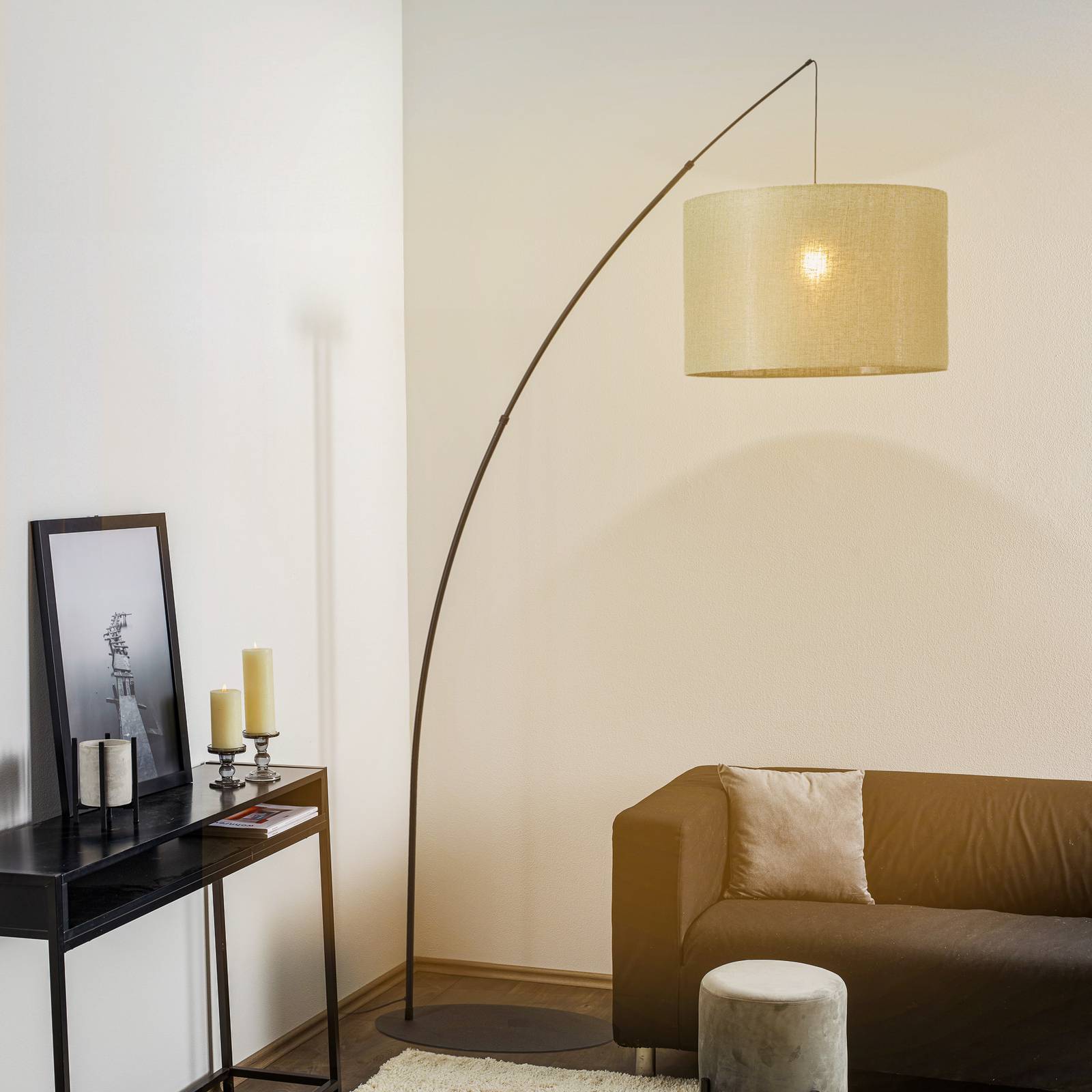 Stehleuchte Moby Green mit Textilschirm Stehleuchte Moby Green mit Textilschirm von TK Lighting