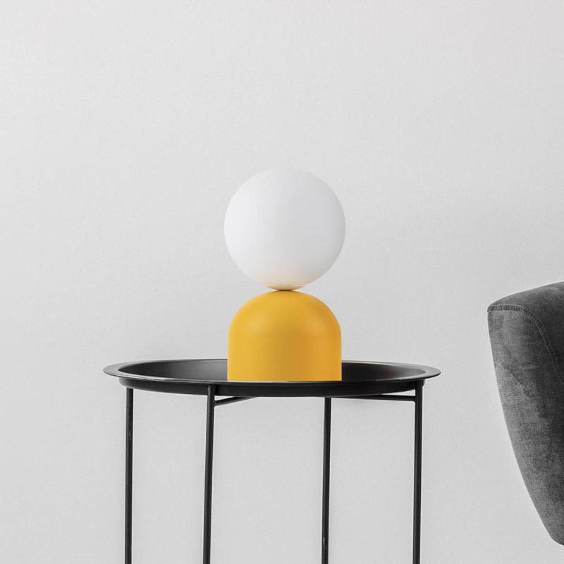 Tischleuchte Miki, gelb, Höhe 21 cm, Metall/Glas, G9 von TK Lighting