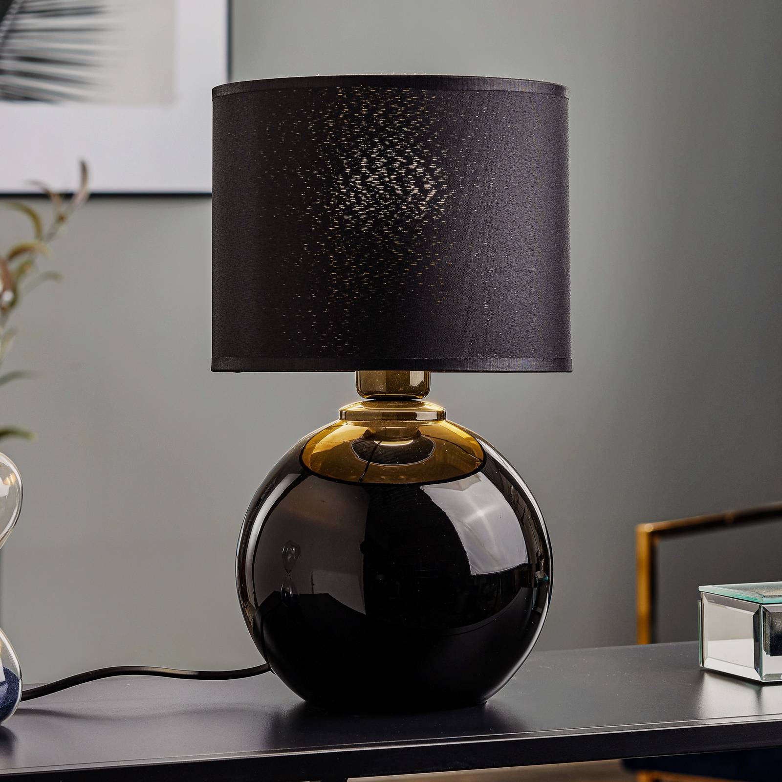Tischleuchte Palla, Ø 20 cm, schwarz/gold Tischleuchte Palla, Ø 20 cm, schwarz/gold von TK Lighting