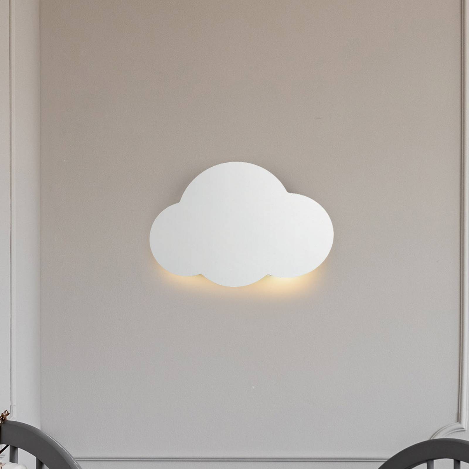 Wandlampe Cloud, weiß, Stahl, indirektes Licht, 38 x 27 cm Wandlampe Cloud, weiß, Stahl, indirektes Licht, 38 x 27 cm von TK Lighting