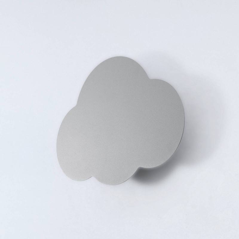 Wandleuchte Cloud, grau, 38 cm breit, Metall, Wolke, G9 von TK Lighting