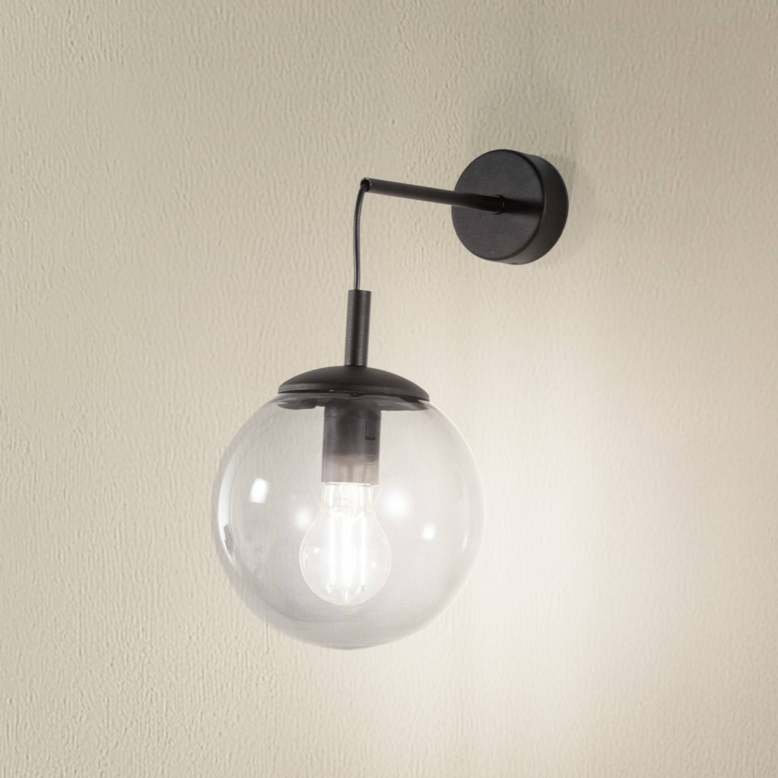 Wandleuchte Esme, rauchgrau, Höhe 45 cm, Glas, E27 Wandleuchte Esme, rauchgrau, Höhe 45 cm, Glas, E27 von TK Lighting